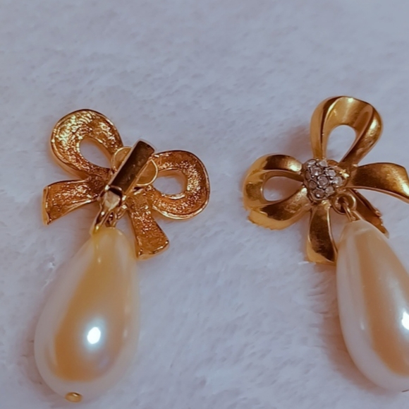 18k bathing dina fantacia earrings - Picture 2 of 5